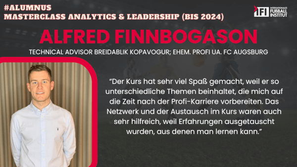 Unsere Alumni - Alfred Finnbogason