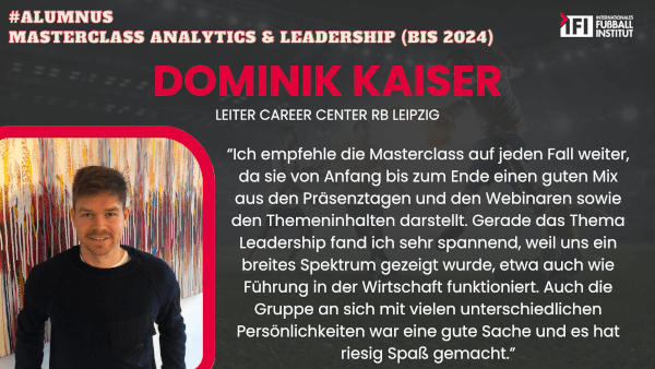Unsere Alumni - Dominik Kaiser