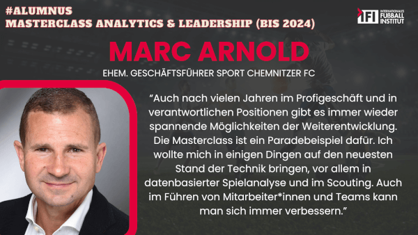 Unsere Alumni - Marc Anrnold