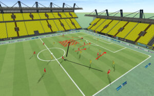 BVB-FCB – FCB Verlagerung in den Halbraum und Schnittstellenpass (1)