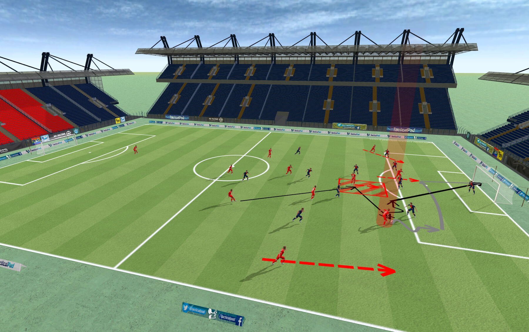 Spielzug FCB – PSG – Angriff FC Bayern über 10 nach außen zum 1 gegen 1 auf LAV von PSG plus Abschluss oder Hereingabe ins Zentrum 1 (1)