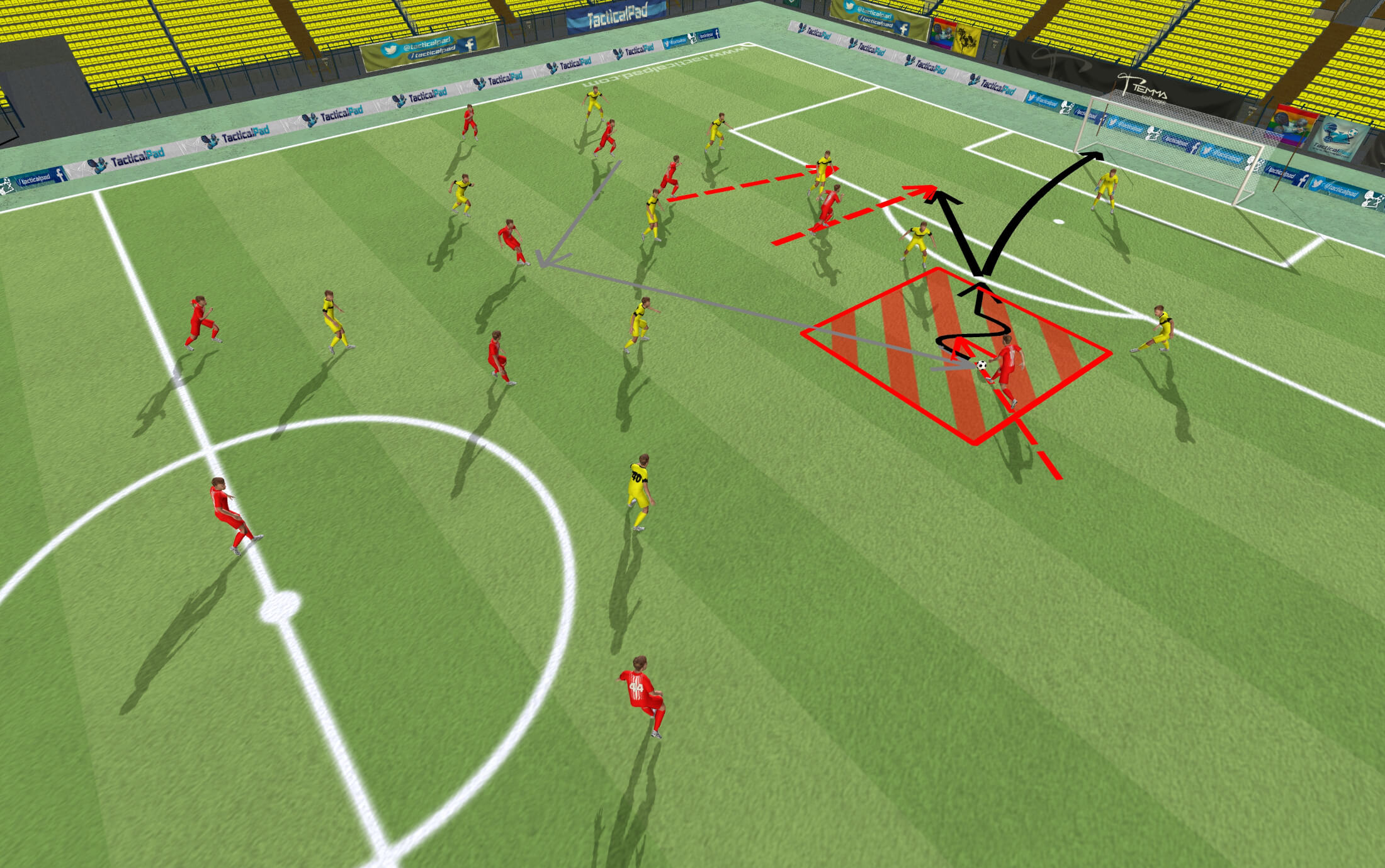 Grafik – BVB – FCB – Positionsangriff des FC Bayern (1)